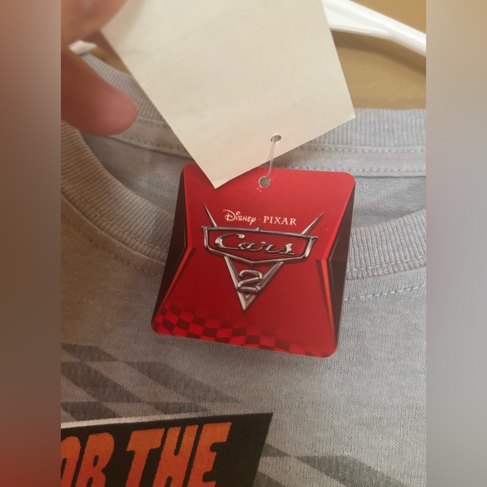 Disney Cars Lightning McQueen T-Shirt Size 7 Youth - Picture 7 of 7